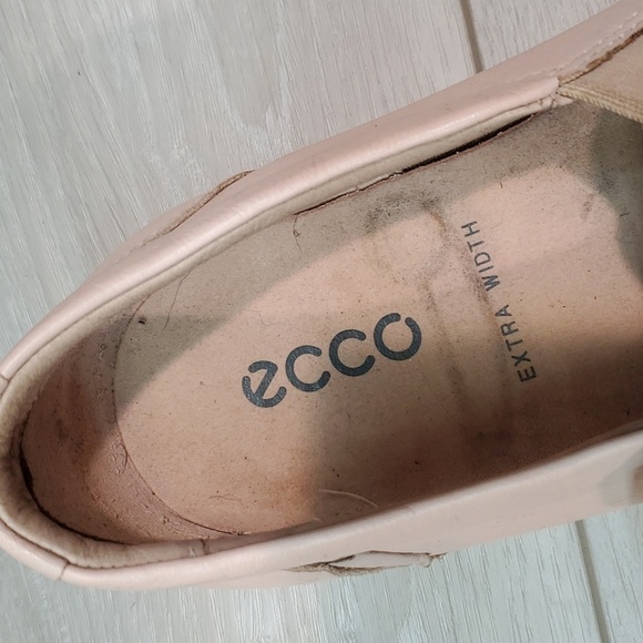Ecco Womens Comfort Leather Loafer slide slip on shoes sz 42/11 Extra Wide - Picture 13 of 15